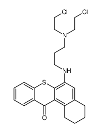 6-[3-[bis(2-chloroethyl)amino]propylamino]-1,2,3,4-tetrahydrobenzo[a]thioxanthen-12-one Structure