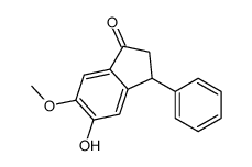 5-hydroxy-6-methoxy-3-phenyl-2,3-dihydroinden-1-one Structure