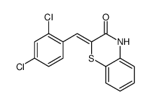 2-[(2,4-dichlorophenyl)methylidene]-4H-1,4-benzothiazin-3-one结构式