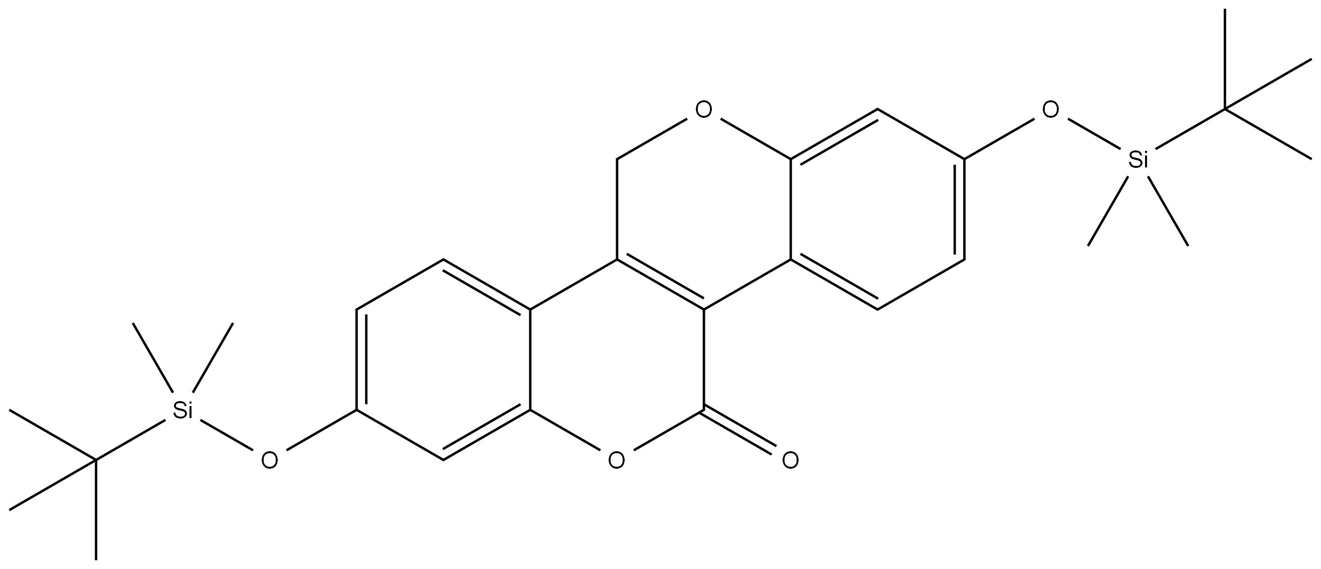 2,8-bis((tert-butyldimethylsilyl)oxy)chromeno[4,3-c]chromen-5(11H)-one图片