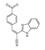 1H-Benzimidazol-2-acetonitrile, alpha((4-nitrophenyl)methylene)-结构式