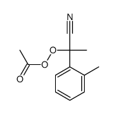 Peracetic acid 1-cyano-1-(2-methylphenyl)ethyl ester structure