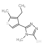 5-(4-ETHYL-5-METHYLTHIEN-3-YL)-4-METHYL-4H-1,2,4-TRIAZOLE-3-THIOL Structure