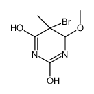 5-bromo-6-methoxy-5-methyl-dihydro-pyrimidine-2,4-dione structure