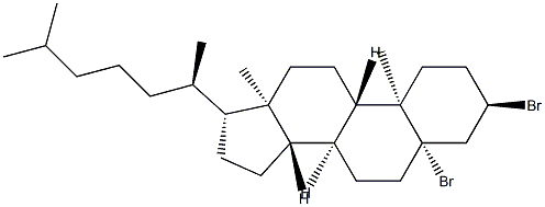 3α,5-Dibromo-5β-cholestane结构式