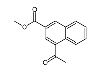 methyl 4-acetylnaphthalene-2-carboxylate Structure