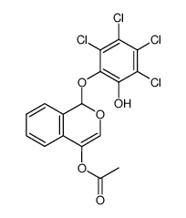 2-(4-acetoxy-1H-isochromen-1-yloxy)-3,4,5,6-tetrachloro-phenol结构式