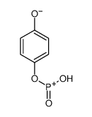 4-[hydroxy(oxo)phosphaniumyl]oxyphenolate结构式