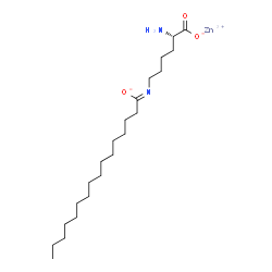 zinc(2+) N6-(1-oxohexadecyl)-L-lysinate结构式