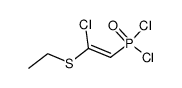 Z-<2-Chlor-(2-ethylthio)-vinyl>-phosphonsaeure-dichlorid结构式