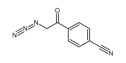 2-azido-1-(4'-cyanophenyl)ethanone Structure