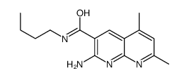 2-amino-N-butyl-5,7-dimethyl-1,8-naphthyridine-3-carboxamide Structure