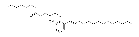 [2-hydroxy-3-(2-pentadec-1-enylphenoxy)propyl] octanoate Structure