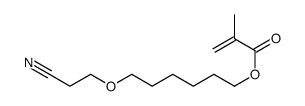 6-(2-cyanoethoxy)hexyl 2-methylprop-2-enoate结构式