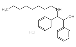 Benzeneethanol, b-(octylamino)-a-phenyl-, hydrochloride (1:1) structure