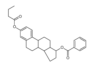 1,3,5(10)-Estratriene-3,17β-diol 17-benzoate 3-butanoate Structure