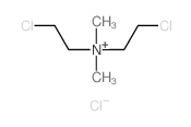 Ethanaminium,2-chloro-N-(2-chloroethyl)-N,N-dimethyl-, chloride (9CI) Structure