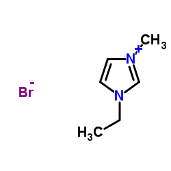 1-乙基-3-甲基咪唑溴盐结构式