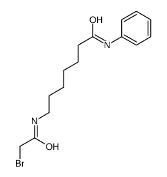 7-[(2-bromoacetyl)amino]-N-phenylheptanamide Structure