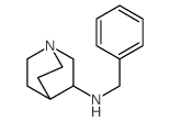 1-Azabicyclo[2.2.2]octan-3-amine,N-(phenylmethyl)- Structure