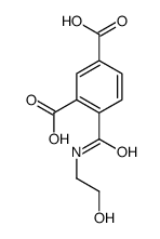 4-(2-hydroxyethylcarbamoyl)benzene-1,3-dicarboxylic acid Structure