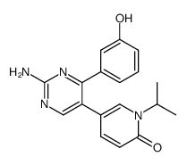 5-[2-amino-4-(3-hydroxyphenyl)-5-pyrimidinyl]-1-isopropyl-2(1H)-pyridinone Structure