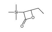 (3S,4R)-4-ethyl-3-trimethylsilyloxetan-2-one结构式