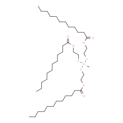 (methylstannylidyne)tris(thioethylene) trilaurate Structure