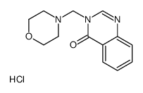 3-(morpholin-4-ylmethyl)quinazolin-4-one,hydrochloride结构式