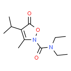 2(5H)-Isoxazolecarboxamide,N,N-diethyl-3-methyl-4-(1-methylethyl)-5-oxo- Structure