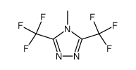 3,5-bis(trifluoromethyl)-4-methyl-4H-1,2,4-triazole结构式