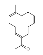 1-[(1Z,5E,9E)-6-methylcyclododeca-1,5,9-trien-1-yl]ethanone Structure