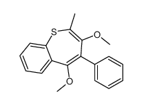 3,5-dimethoxy-2-methyl-4-phenyl-1-benzothiepine结构式