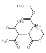 ethyl N-(2,4-dioxopentan-3-yl)-N-(ethoxycarbonylamino)carbamate Structure