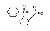 (2S)-1-(benzenesulfonyl)pyrrolidine-2-carbonyl chloride Structure