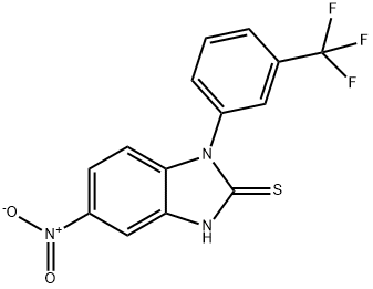 5-nitro-1-[3-(trifluoromethyl)phenyl]-1H-1,3-benzodiazole-2-thiol Structure