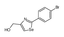 [2-(4-bromo-phenyl)-selenazol-4-yl]-methanol Structure