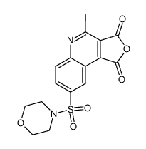 4-methyl-8-(morpholin-4-ylsulfonyl)-furo[3,4-c]quinoline-1,3-dione Structure