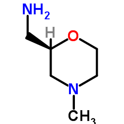 2-Morpholinemethanamine,4-methyl-,(R)-(9CI) structure