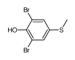 2,6-dibromo-4-methylsulfanyl-phenol Structure