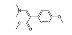 ethyl 3-(dimethylamino)-2-(4-methoxyphenyl)acrylate结构式