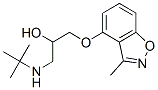 4-[2-Hydroxy-3-(tert-butylamino)propoxy]-3-methyl-1,2-benzisoxazole结构式