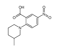 5-NITRO-2-(3-METHYLPIPERIDIN-1-YL)BENZOIC ACID结构式