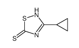 3-cyclopropyl-2H-1,2,4-thiadiazole-5-thione Structure