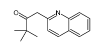 3,3-dimethyl-1-quinolin-2-ylbutan-2-one Structure