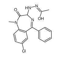 N'-(7-chloro-1-methyl-2-oxo-5-phenyl-3H-1,4-benzodiazepin-3-yl)acetohydrazide结构式