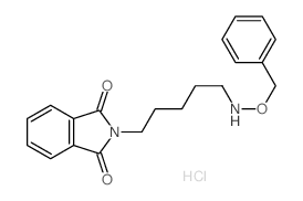 2-[5-(phenylmethoxyamino)pentyl]isoindole-1,3-dione structure