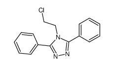 4-(2-Chlor-ethyl)-3,5-diphenyl-1,2,4-triazol结构式