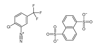 2-chloro-5-(trifluoromethyl)benzenediazonium naphthalene-1,5-disulphonate (1:1)结构式