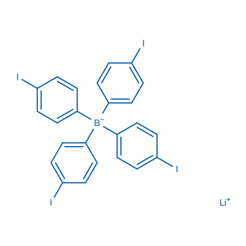 Lithium tetrakis(4-iodophenyl)borate Structure